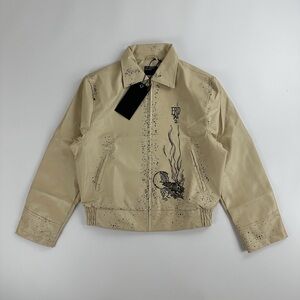 Enfants Riches Deprimes Men's Tan Graphic Shirt Jacket